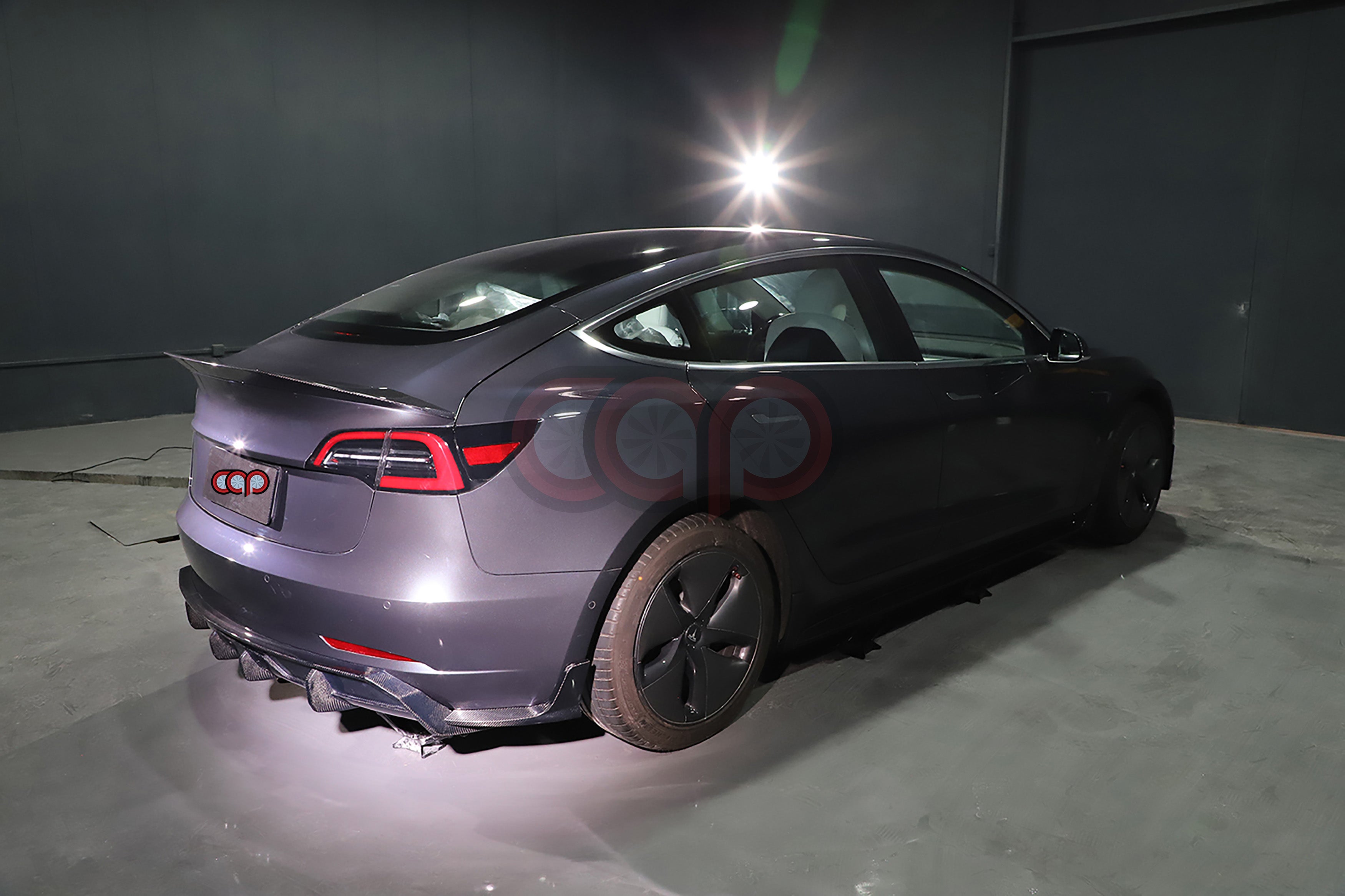 2017-2023 Tesla Model 3 - Carbon Fiber Diffuser V2