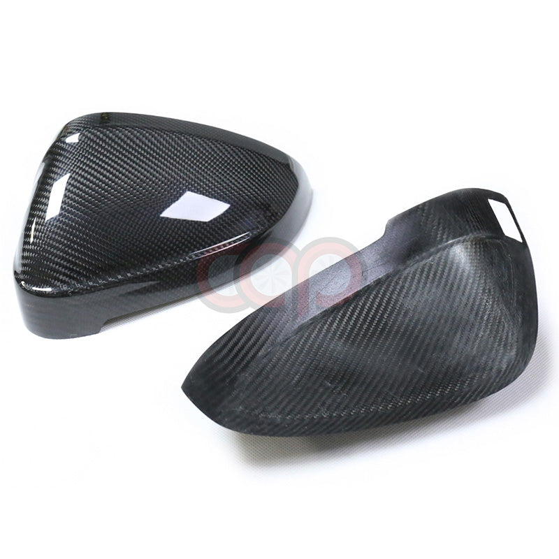 2017-2025 B9/B9.5 Audi A4, S4, A5, S5, RS5 - CAP Dry Carbon Fiber Stick On Mirror Covers (Pair)