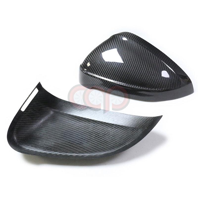 2017-2025 B9/B9.5 Audi A4, S4, A5, S5, RS5 - CAP Dry Carbon Fiber Stick On Mirror Covers (Pair)