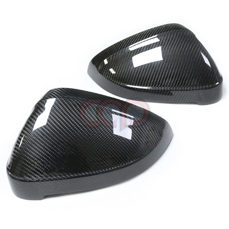 2017-2025 B9/B9.5 Audi A4, S4, A5, S5, RS5 - CAP Dry Carbon Fiber Stick On Mirror Covers (Pair)