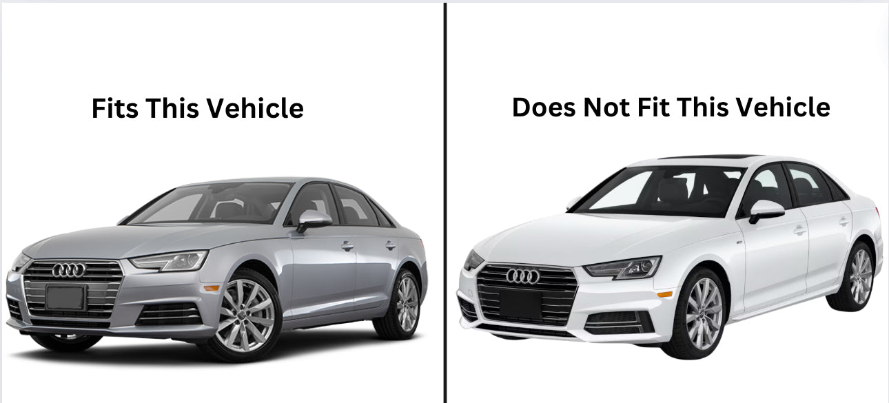2017 B9 Audi A4 Non S-Line - Gloss Black Front Lip