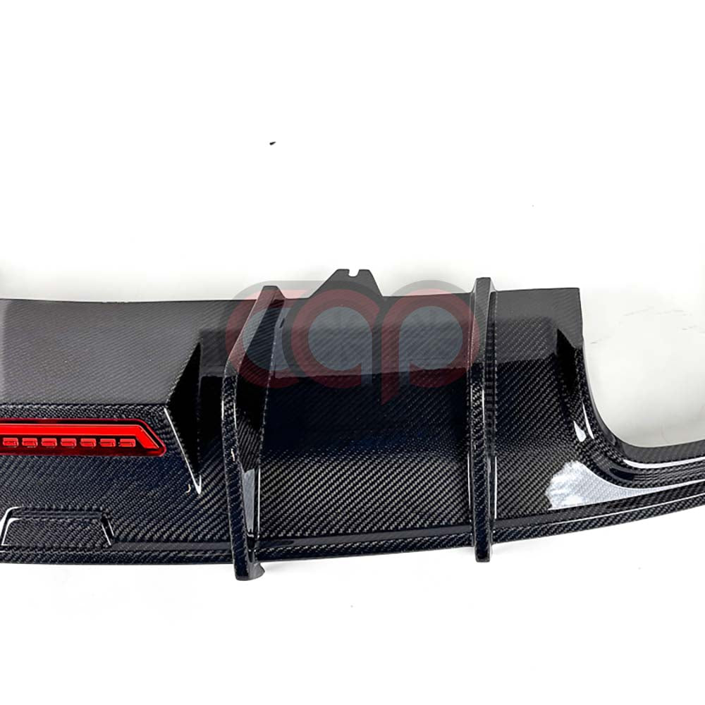 2018-2019 B9 Audi A5/S5 - CAP Carbon Fiber Diffuser with LED - V1