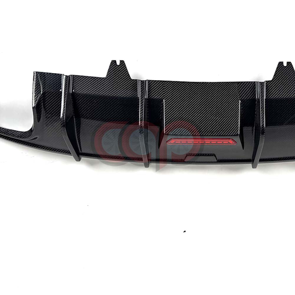 2018-2019 B9 Audi A5/S5 - CAP Carbon Fiber Diffuser with LED - V1