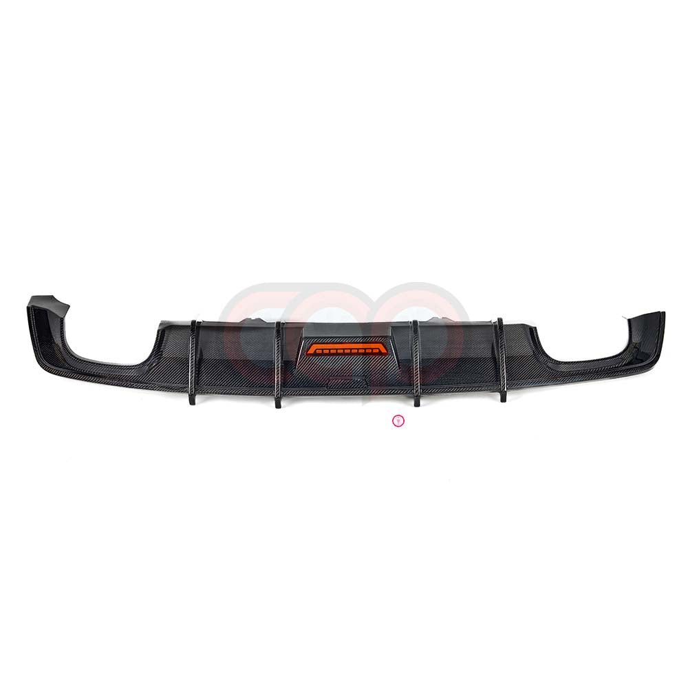 2018-2019 B9 Audi A5/S5 - CAP Carbon Fiber Diffuser with LED - V1