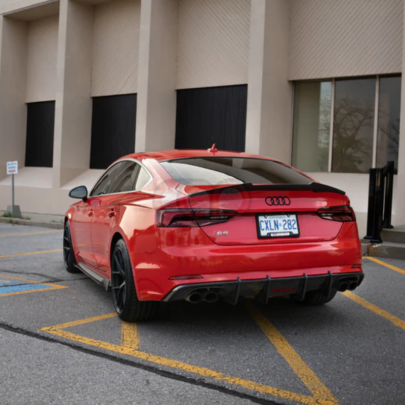 2018-2019 B9 Audi A5/S5 - CAP Carbon Fiber Diffuser with LED - V1