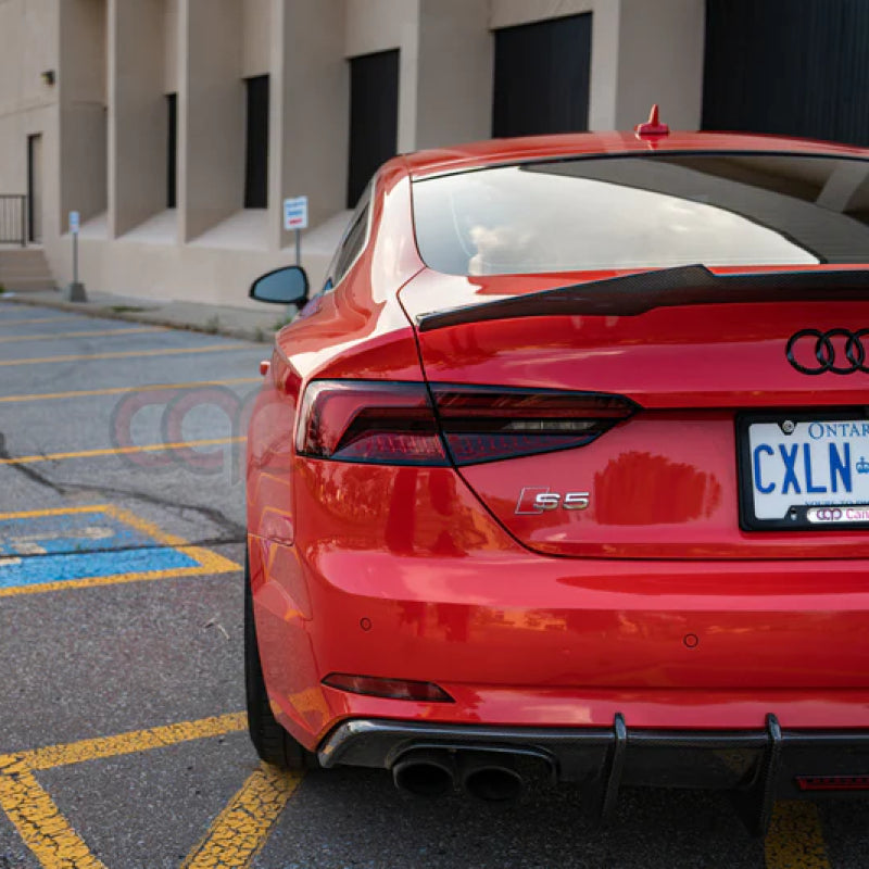 2018-2019 B9 Audi A5/S5 - CAP Carbon Fiber Diffuser with LED - V1