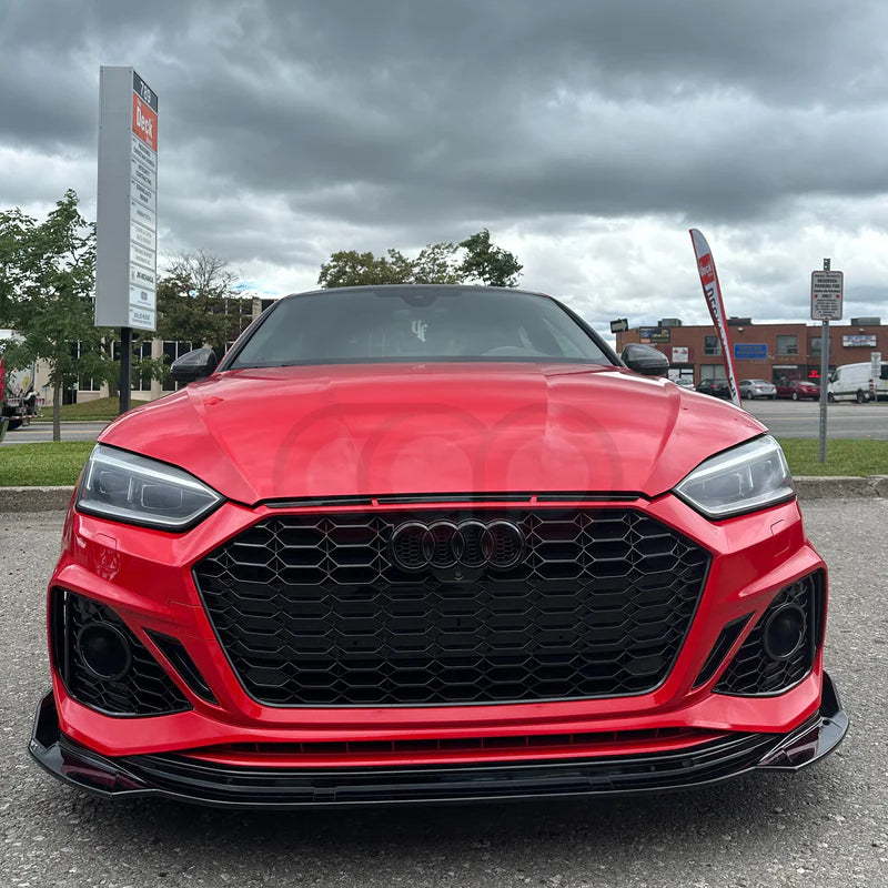 2018-2019 B9 Audi A5/S5 CAP B9.5 Style RS5 Front Bumper V3 | Gloss Black Front Lip