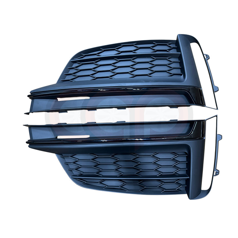 2018-2019 Audi RS5 Fog Grilles | B9 A5 S-Line/S5 Non ACC - Matte Black