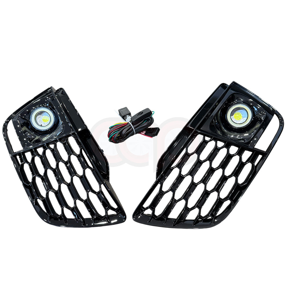 2018-2020 Audi RS Honeycomb Fog Grilles | FY B9 Audi Q5 S-Line/SQ5 - V2