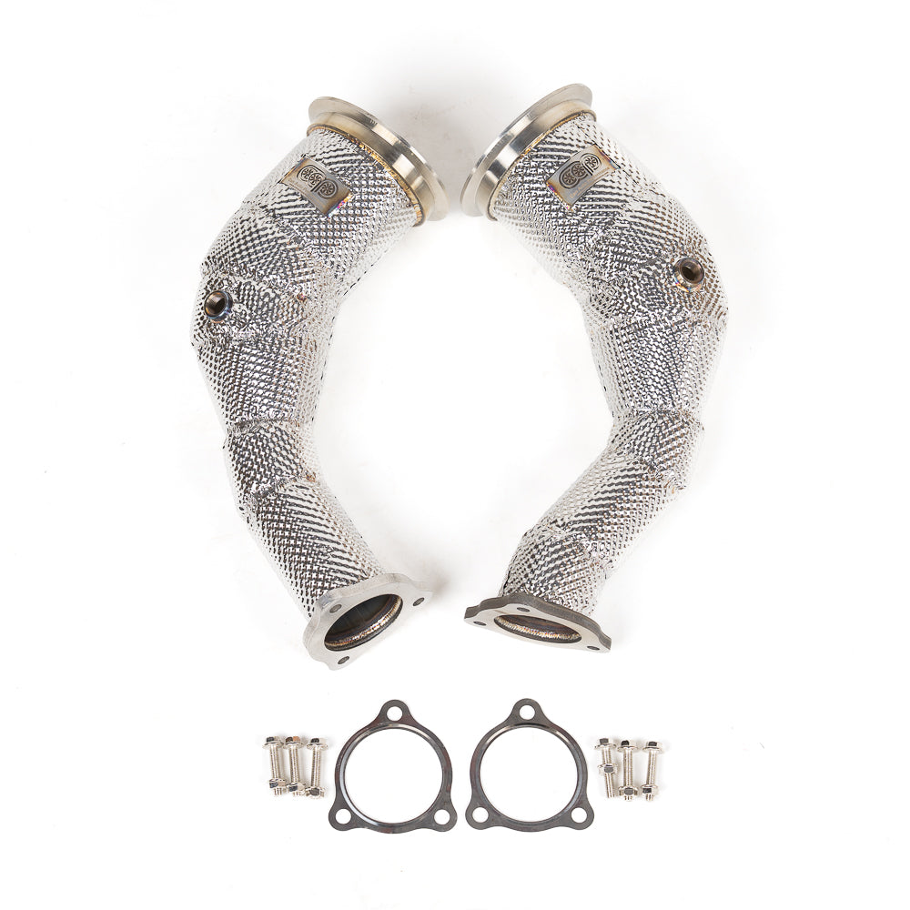 2018-2024 Audi B9/B9.5 RS4/RS5 2.9T Downpipes | CAP B9/B9.5 RS5 Downpipes Heat Shielded