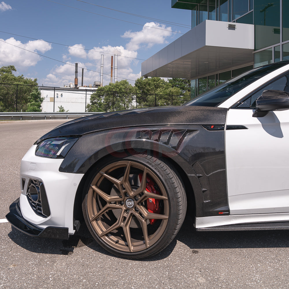 2018-2024 B9/B9.5 AUDI A5/S5 CAP Dry Carbon Fiber Fenders (Pair)