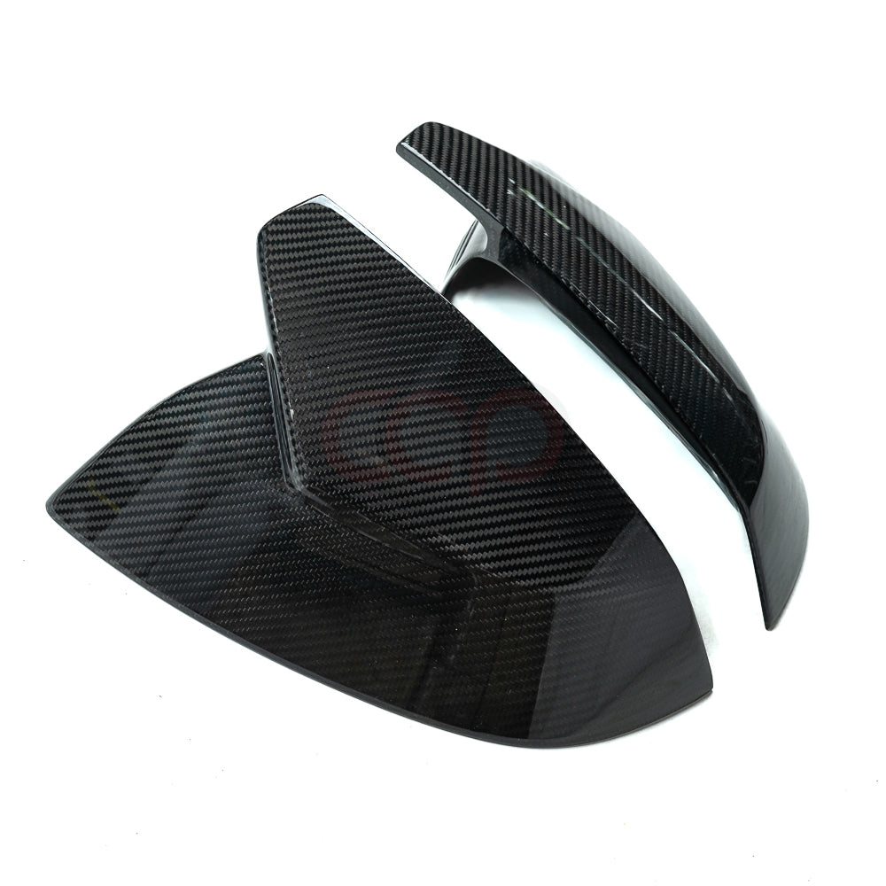 2018-2025 B9 & B9.5 AUDI Q5/SQ5/Q7/SQ7 | CAP Dry Carbon Fiber Stick On Mirror Covers (Pair) - V2