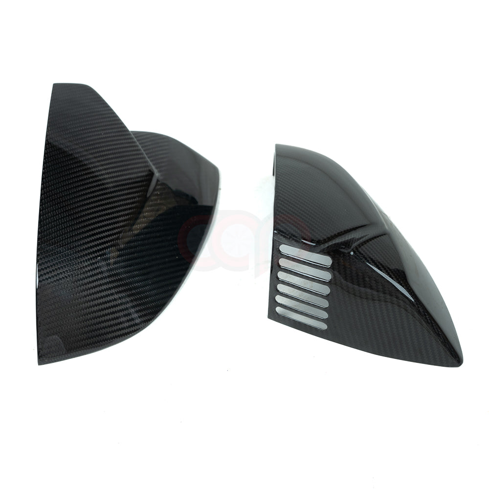 2018-2025 B9 & B9.5 AUDI Q5/SQ5/Q7/SQ7 | CAP Dry Carbon Fiber Stick On Mirror Covers (Pair) - V2