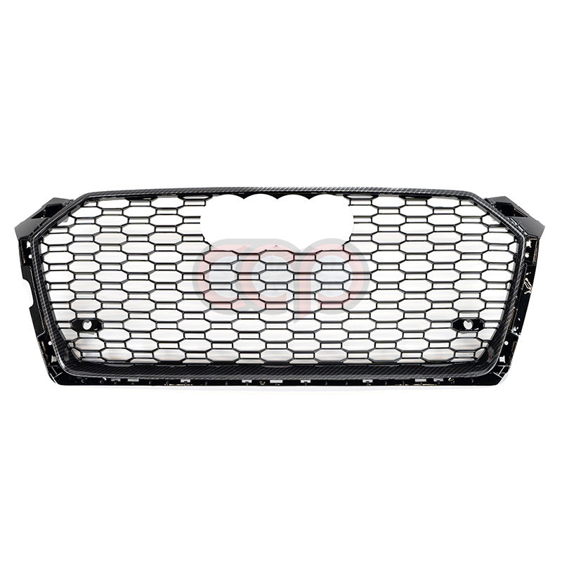 2018-2019 Audi RS5 Honeycomb Grille | B9 Audi A5/S5 Carbon Frame Black Mesh