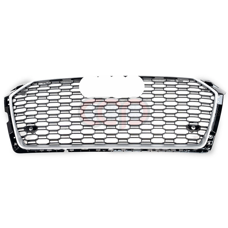 2018-2019 Audi RS5 Honeycomb Grille | B9 Audi A5/S5 Silver Frame Black Mesh