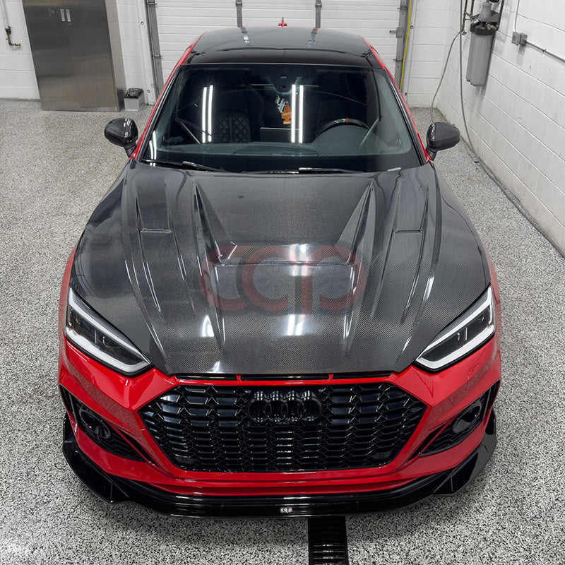 2018-2024 B9/B9.5 AUDI A5/S5/RS5 CAP Carbon Fiber Vented Hood