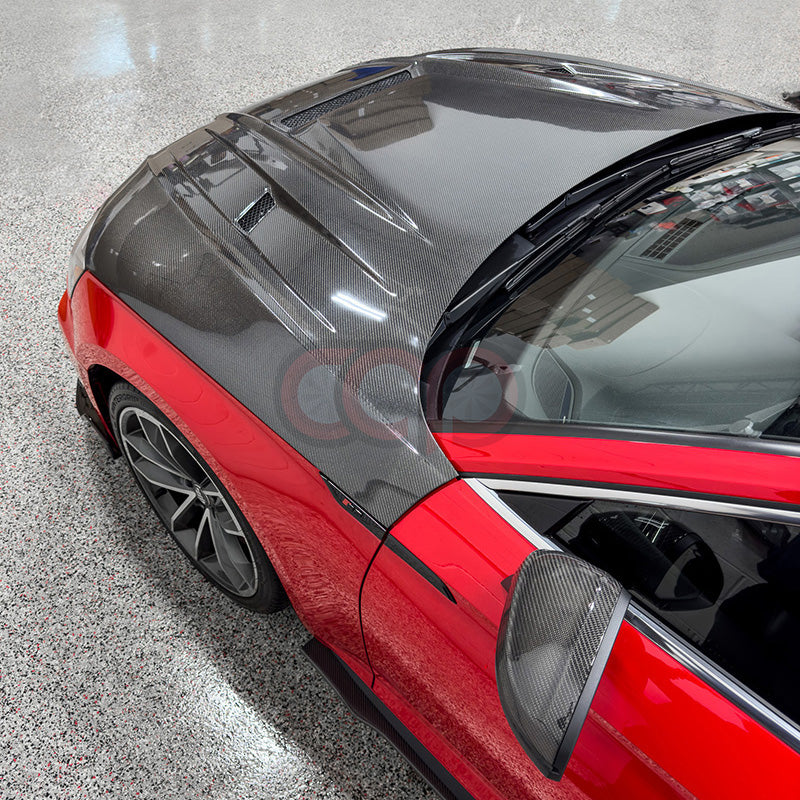 2018-2024 B9/B9.5 AUDI A5/S5/RS5 CAP Carbon Fiber Vented Hood