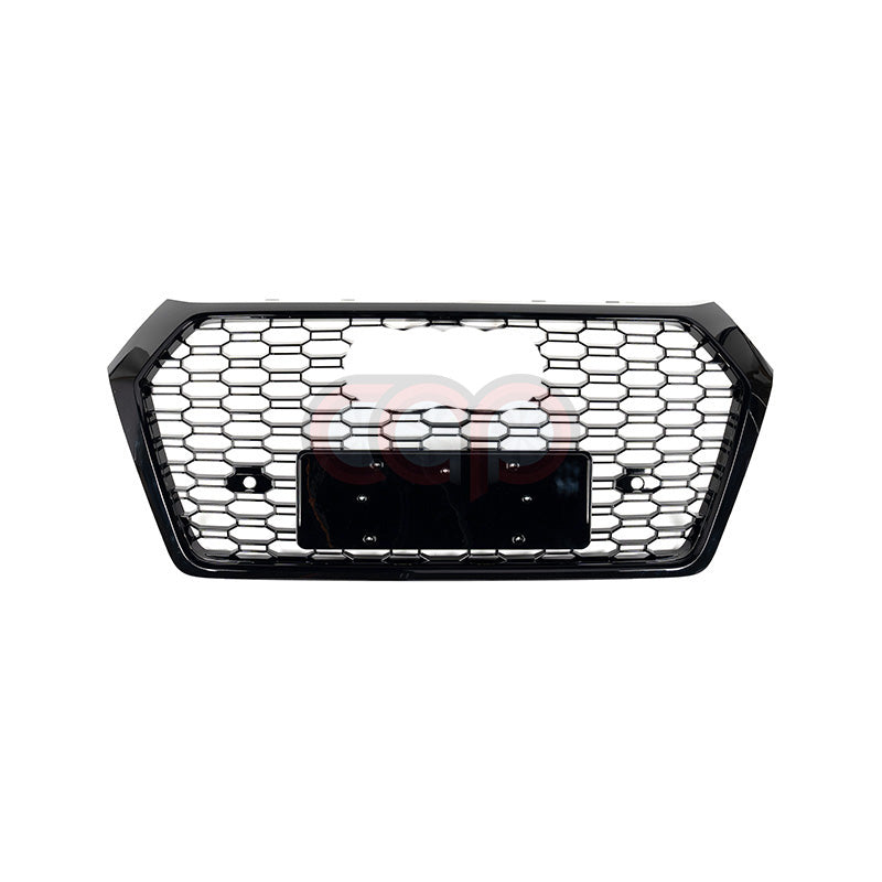 2018-2020 FY B9 Audi RSQ5 Honeycomb Grille | B9 Audi Q5, SQ5 Gloss Black Frame Gloss Black Mesh