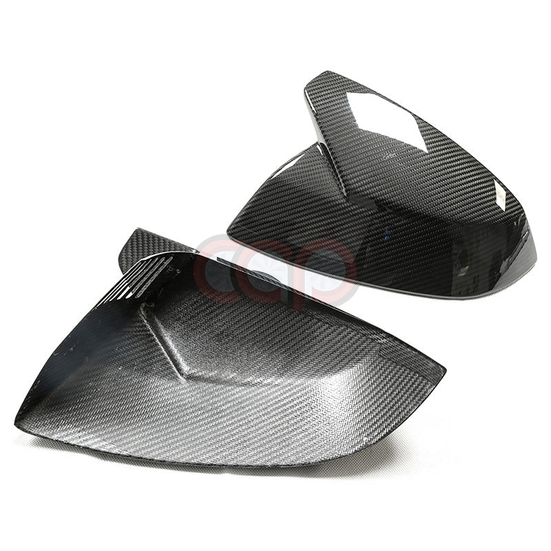 2018-2024 B9 & B9.5 AUDI Q5/SQ5/Q7/SQ7 | CAP Dry Carbon Fiber Stick On Mirror Covers (Pair) - V2