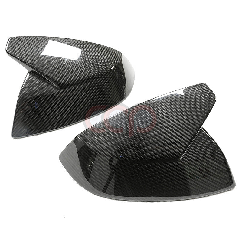 2018-2024 B9 & B9.5 AUDI Q5/SQ5/Q7/SQ7 | CAP Dry Carbon Fiber Stick On Mirror Covers (Pair) - V2
