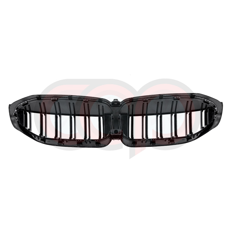 2019-2022 BMW G20 3 Series - Dry Carbon Fiber Dual Slats Grille