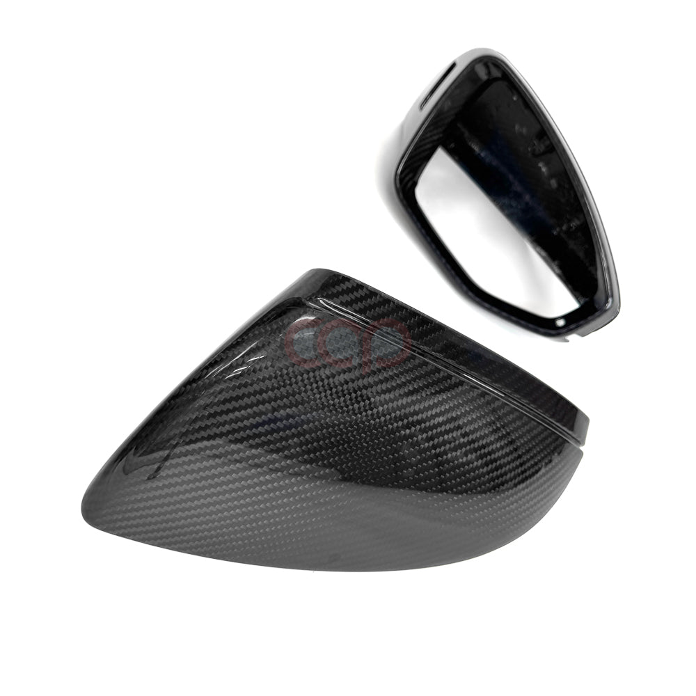 2019-2024 C8 Audi A6/S6/RS6, A7/S7/RS7, A8/S8 | CAP Dry Carbon Fiber Mirror Covers (Pair)