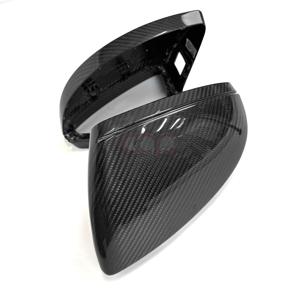 2019-2024 C8 Audi A6/S6/RS6, A7/S7/RS7, A8/S8 | CAP Dry Carbon Fiber Mirror Covers (Pair)