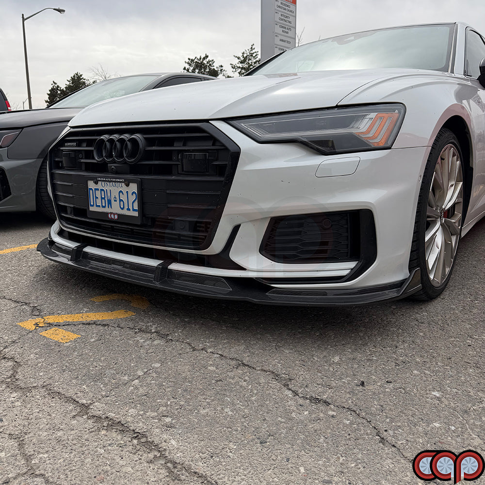 2019-2024 C8 Audi A6 S-Line/S6 - CAP Dry Carbon Fiber Front Lip