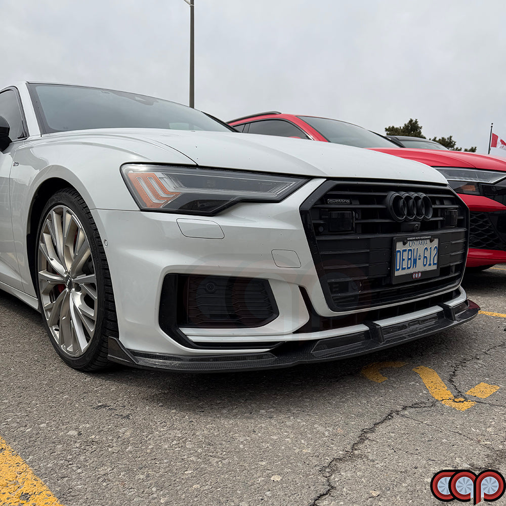 2019-2024 C8 Audi A6 S-Line/S6 - CAP Dry Carbon Fiber Front Lip