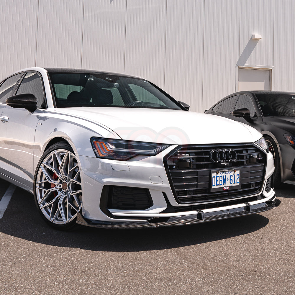 2019-2024 C8 Audi A6 S-Line/S6 - CAP Dry Carbon Fiber Front Lip