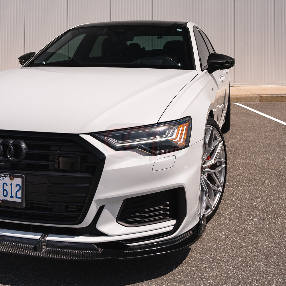 2019-2024 C8 Audi A6 S-Line/S6 - CAP Dry Carbon Fiber Front Lip