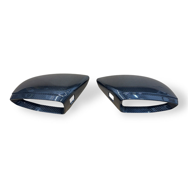 2019-2024 C8 Audi A6/S6/RS6, A7/S7/RS7, A8/S8 | CAP Dry Carbon Fiber Mirror Covers (Pair)