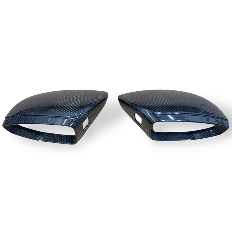 2019-2024 C8 Audi A6/S6/RS6, A7/S7/RS7, A8/S8 | CAP Dry Carbon Fiber Mirror Covers (Pair)