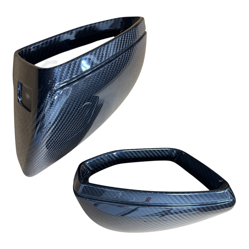 2019-2024 C8 Audi A6/S6/RS6, A7/S7/RS7, A8/S8 | CAP Dry Carbon Fiber Mirror Covers (Pair)