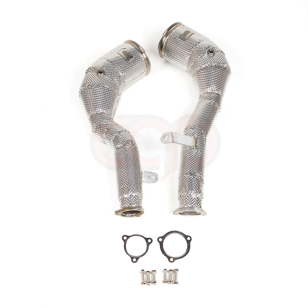 2019-2024 CAP Audi C8 S6/S7 2.9T Catless Downpipes Heat Shield