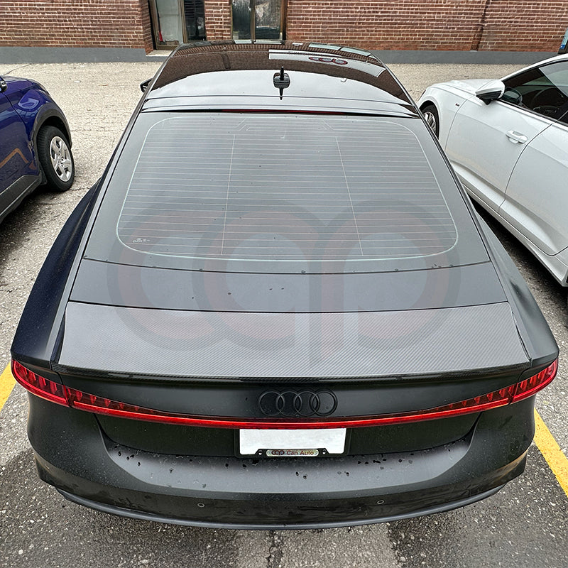 2019-2024 C8 Audi A7/S7/RS7 - Dry Carbon Fiber Active Spoiler Replacement - V1