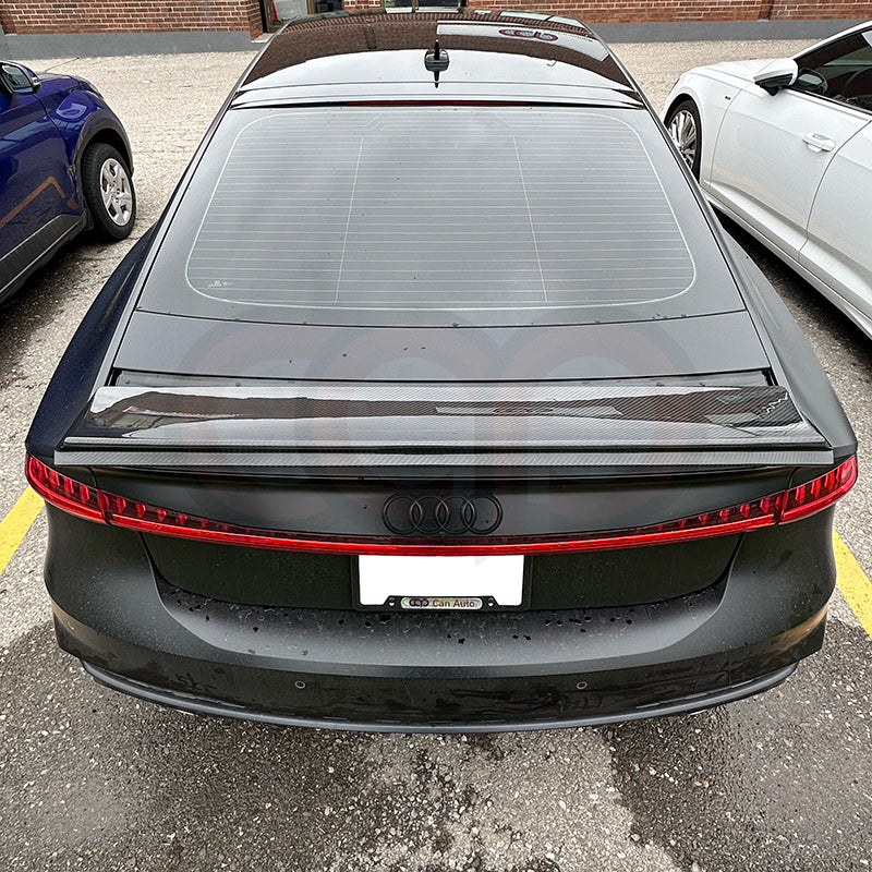 2019-2024 C8 Audi A7/S7/RS7 - Dry Carbon Fiber Active Spoiler Replacement - V1