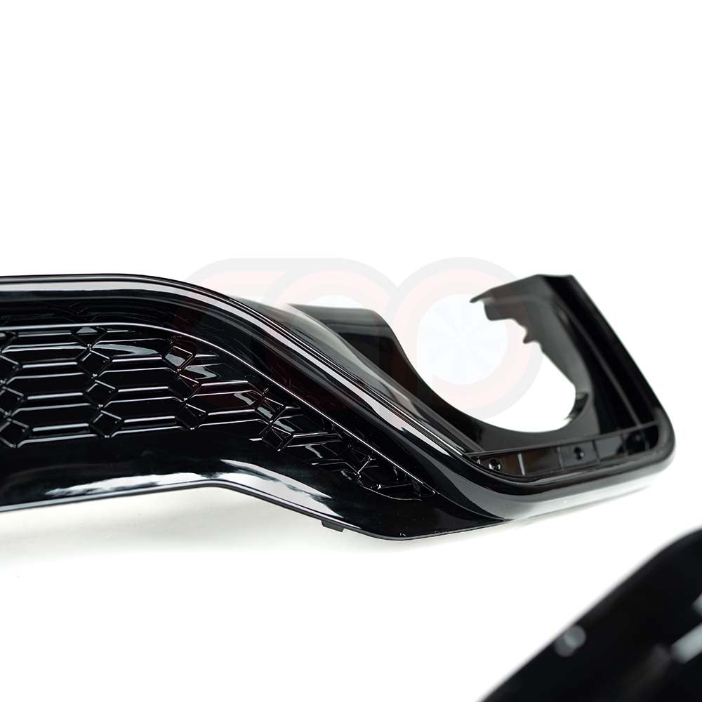 2020-2024 B9.5 Audi A5 S-Line/S5 - CAP Gloss Black RS5 Style Rear Diffuser with RS Exhaust Tips