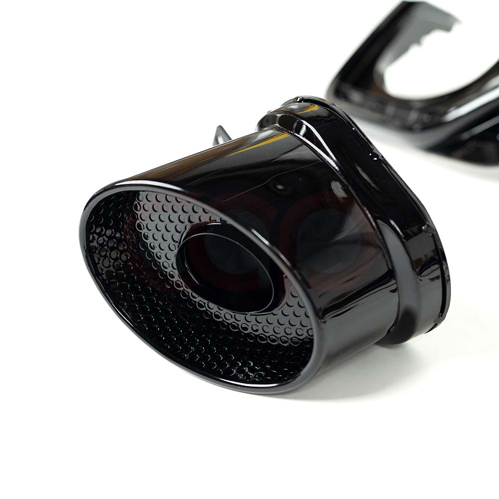 2020-2024 B9.5 Audi A5 S-Line/S5 - CAP Gloss Black RS5 Style Rear Diffuser with RS Exhaust Tips