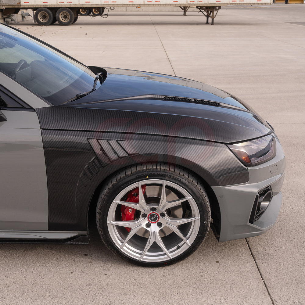 2020-2025 B9.5 AUDI A4/S4 CAP Dry Carbon Fiber Fenders (Pair)