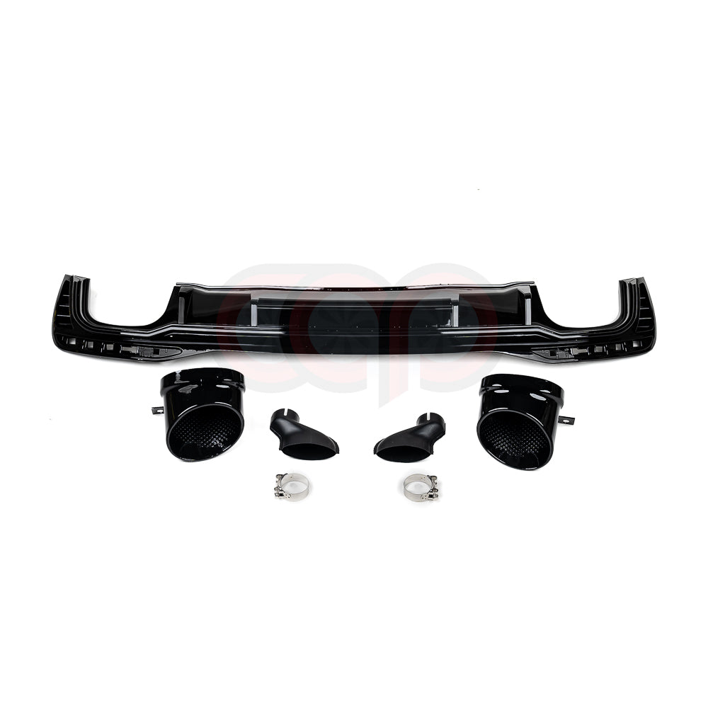 2020-2025 B9.5 Audi A4 Allroad - CAP Gloss Black RS Style Rear Diffuser