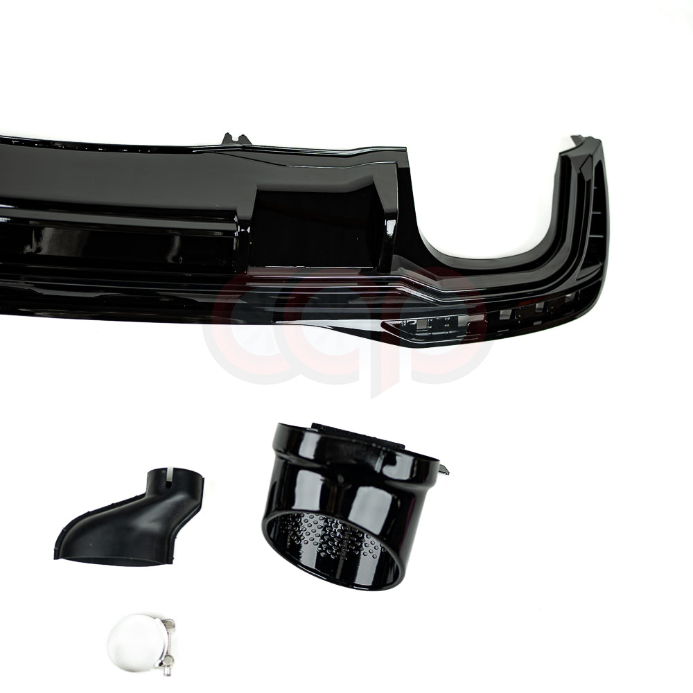 2020-2025 B9.5 Audi A4 Allroad - CAP Gloss Black RS Style Rear Diffuser