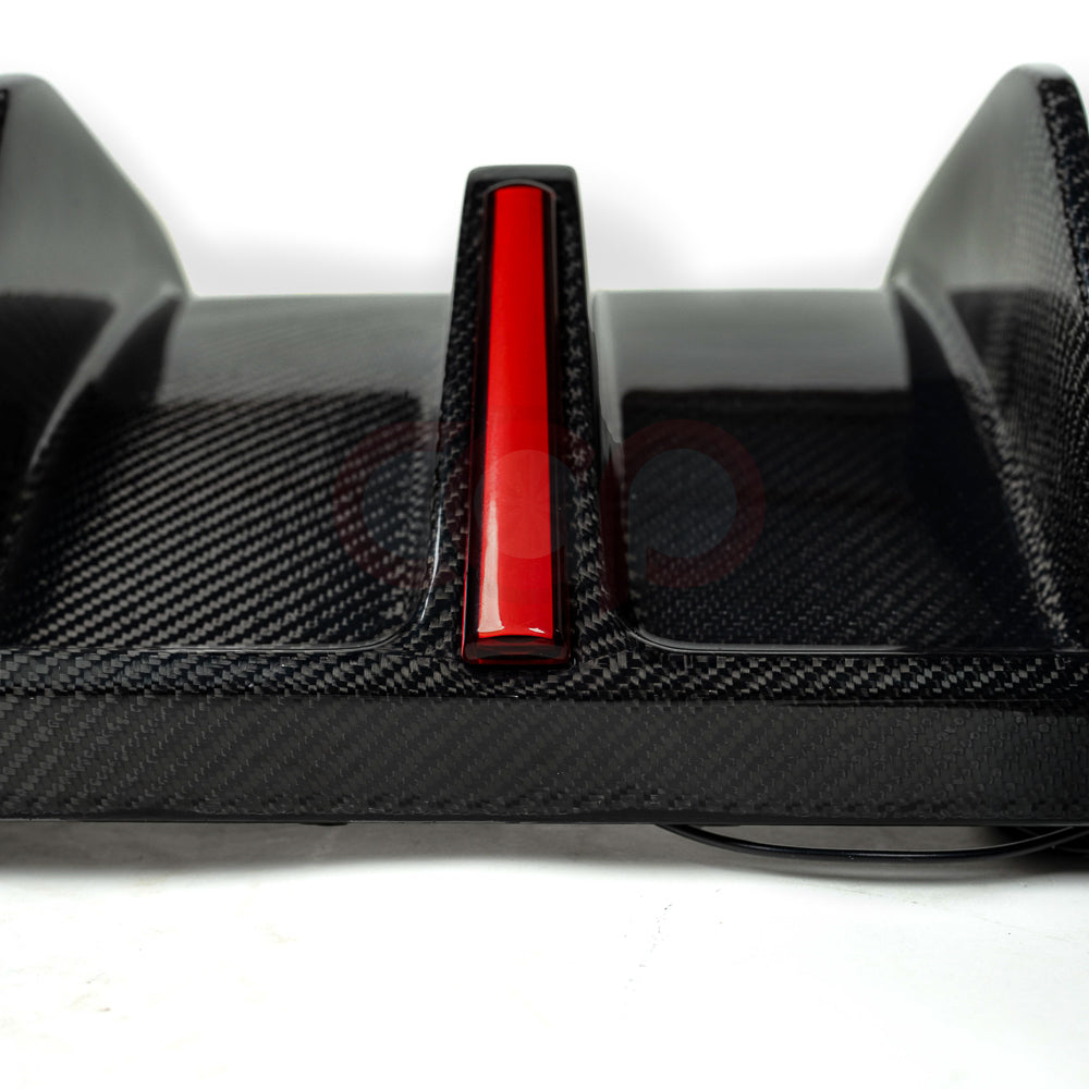 2020-2025 B9.5 Audi S4 - CAP Carbon Fiber Diffuser - Vertical LED V2