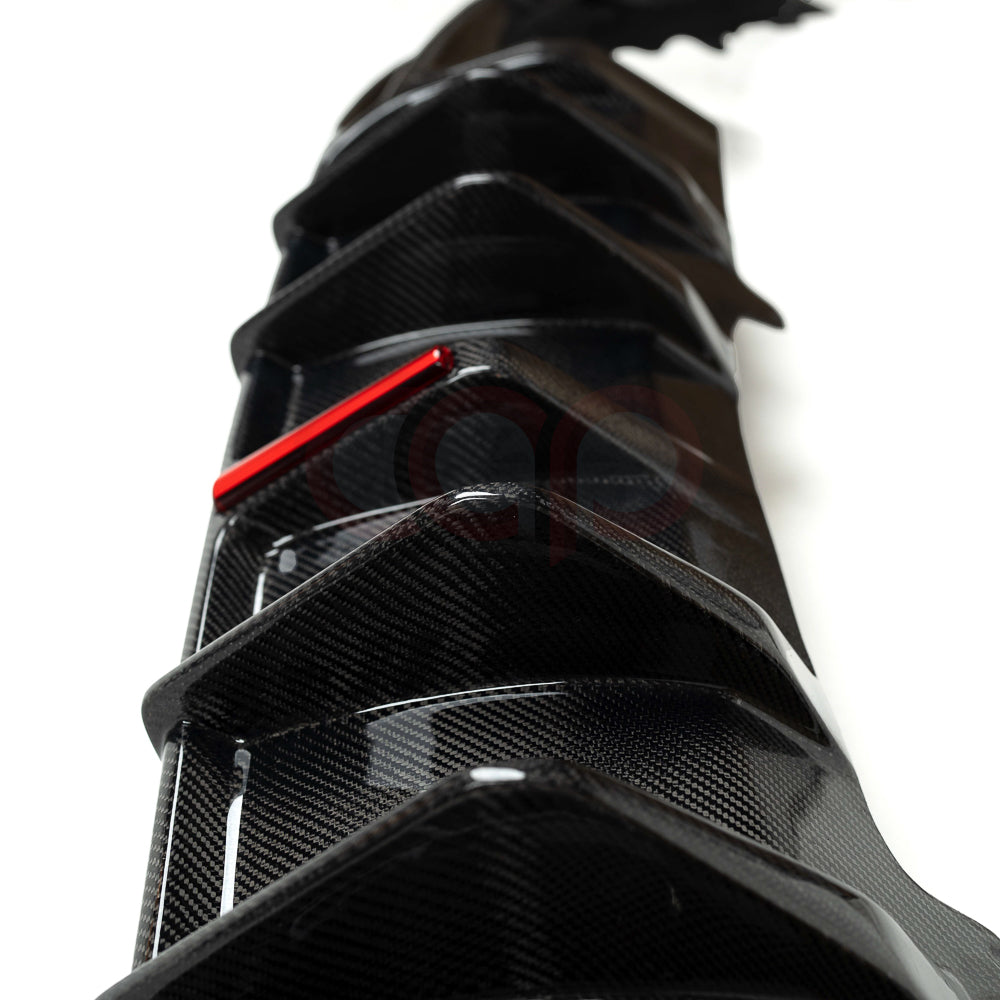 2020-2025 B9.5 Audi S4 - CAP Carbon Fiber Diffuser - Vertical LED V2