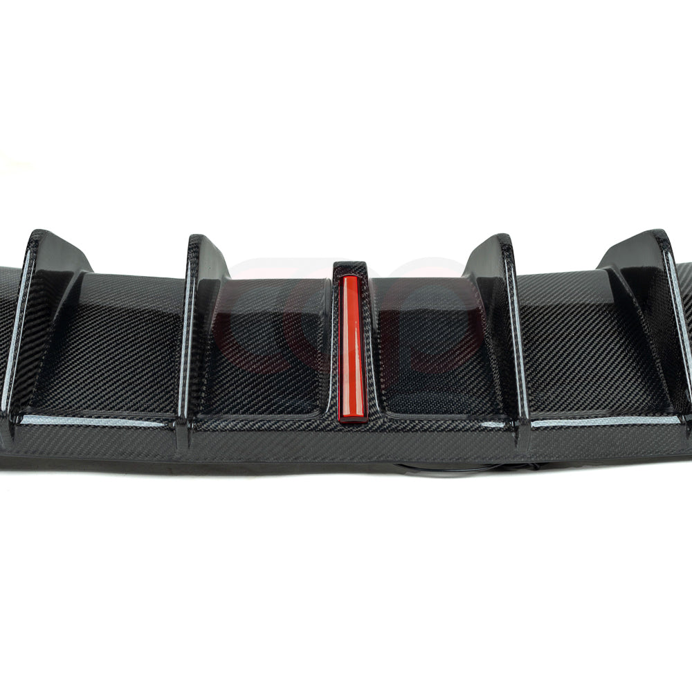2020-2025 B9.5 Audi S4 - CAP Carbon Fiber Diffuser - Vertical LED V2