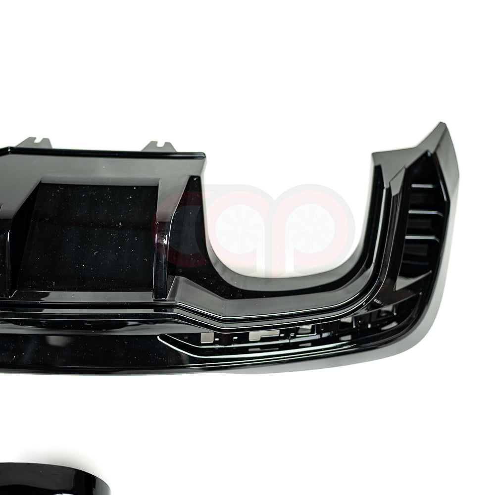 2020-2025 B9.5 Audi S4 - CAP Gloss Black RS Style Rear Diffuser with Exhaust Tips