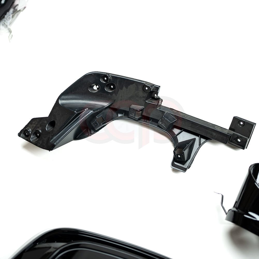 2020-2025 B9.5 Audi S4 - CAP Gloss Black RS Style Rear Diffuser with Exhaust Tips