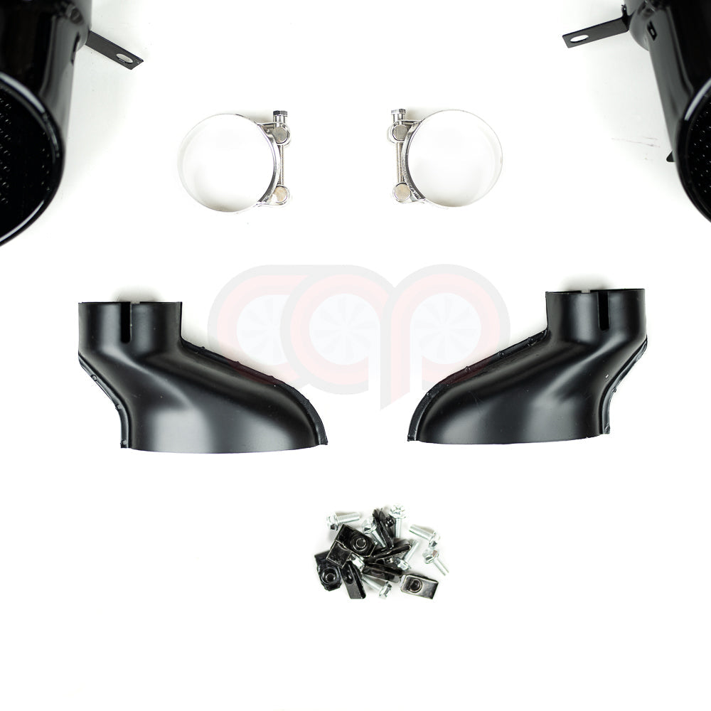 2020-2025 B9.5 Audi S4 - CAP Gloss Black RS Style Rear Diffuser with Exhaust Tips