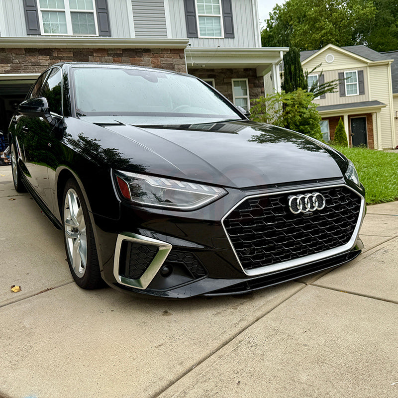 2020-2025 Audi RS4 Honeycomb Silver Frame Grille | B9.5 Audi A4/S4 V2