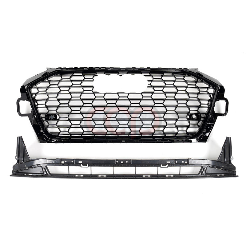 2020-2025 Audi RS4 Honeycomb Grille | B9.5 Audi A4/S4 V2 Black Frame Black Honeycomb Mesh A4 non S-Line